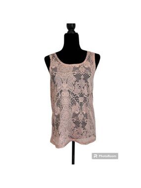 Women's Vero Moda Pink Lace Tank Top - Size S